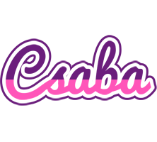 Csaba cheerful logo