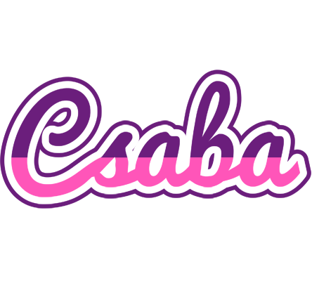 Csaba cheerful logo