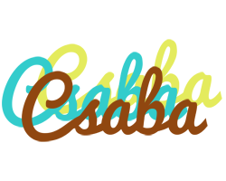 Csaba cupcake logo