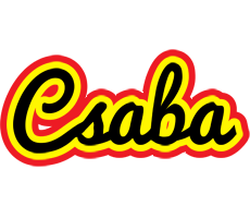 Csaba flaming logo