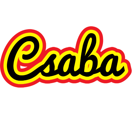 Csaba flaming logo
