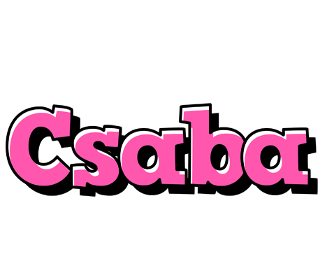 Csaba girlish logo