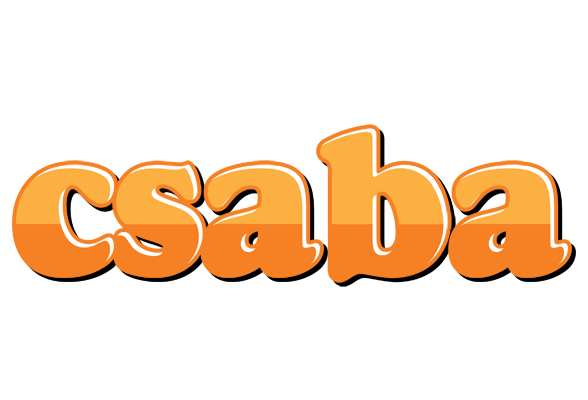 Csaba orange logo