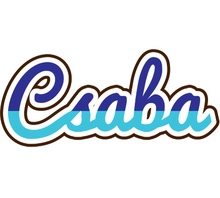 Csaba raining logo