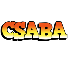 Csaba sunset logo