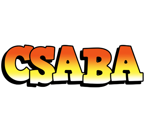Csaba sunset logo