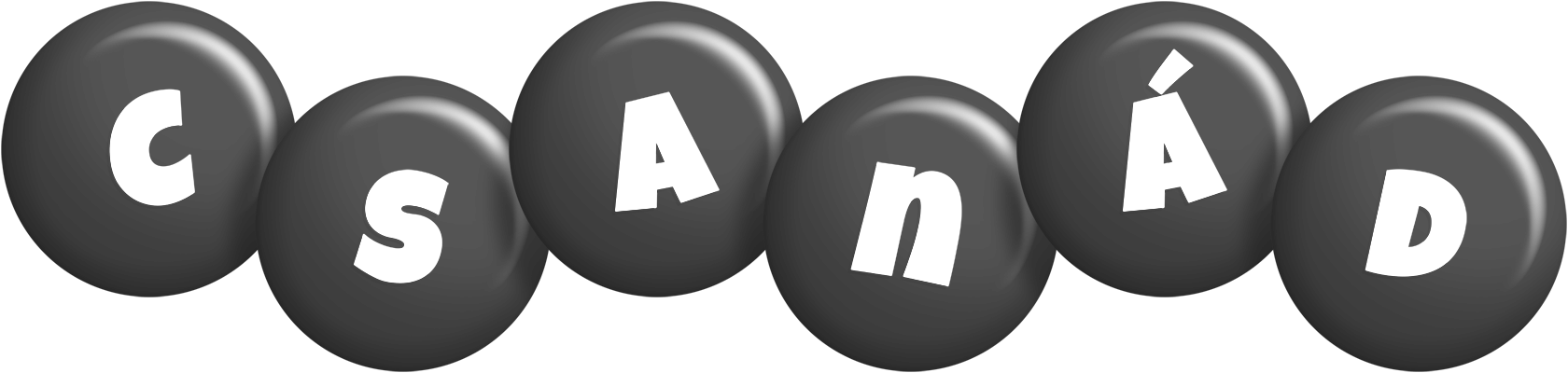Csanád candy-black logo