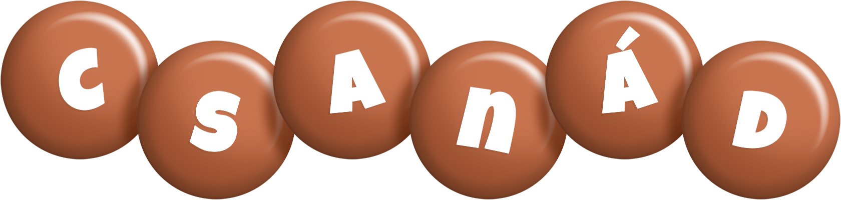 Csanád candy-brown logo