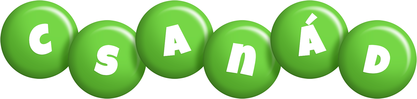 Csanád candy-green logo