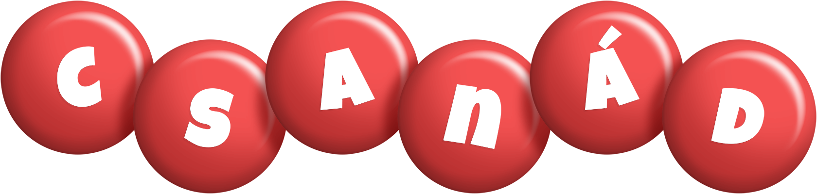 Csanád candy-red logo