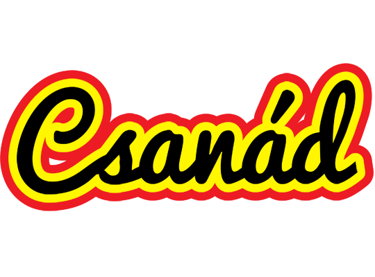 Csanád flaming logo