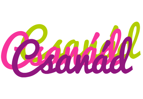 Csanád flowers logo