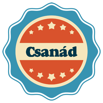 Csanád labels logo