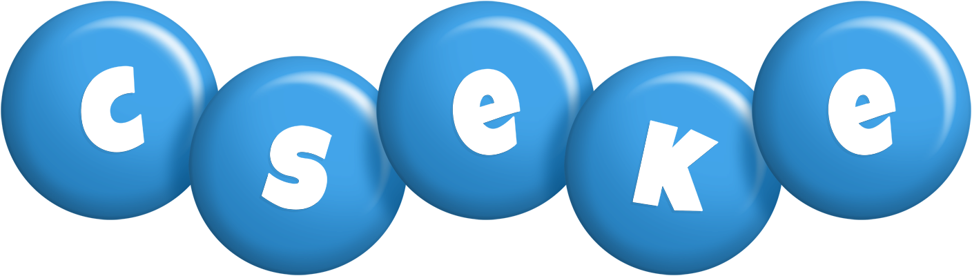 Cseke candy-blue logo