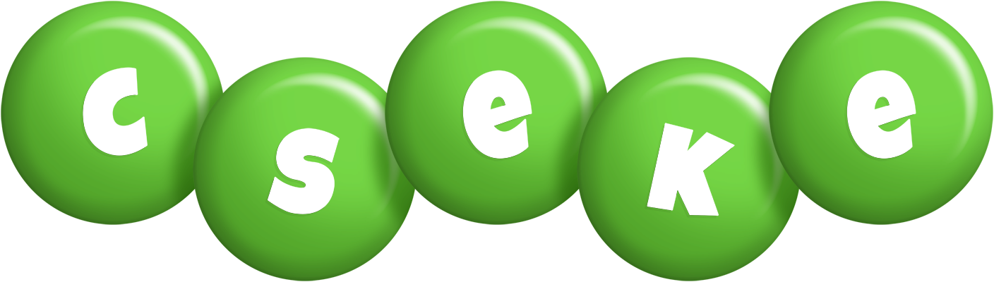 Cseke candy-green logo