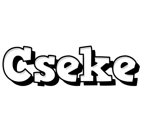 Cseke snowing logo