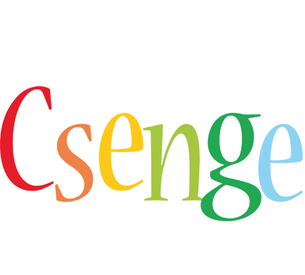 Csenge birthday logo