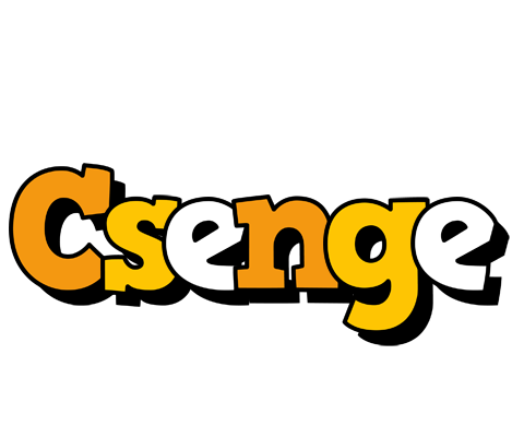 Csenge cartoon logo