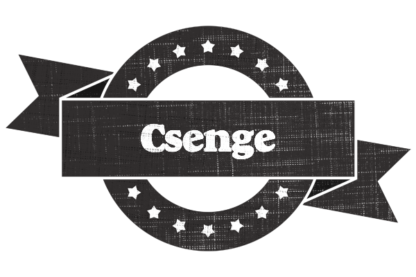 Csenge grunge logo