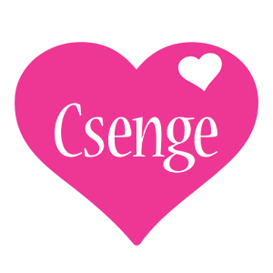 Csenge love-heart logo