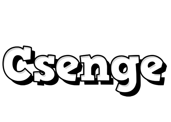 Csenge snowing logo