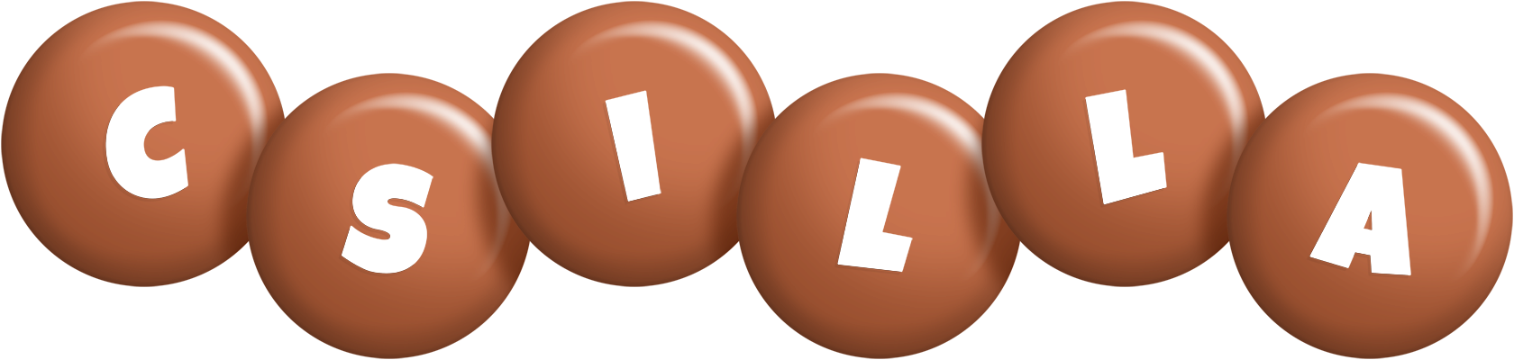 Csilla candy-brown logo