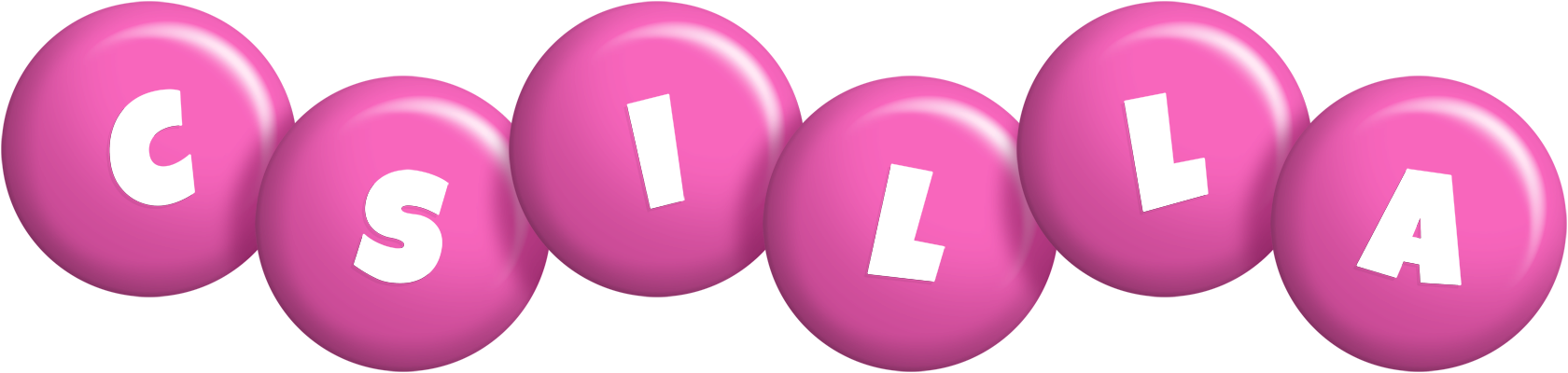 Csilla candy-pink logo