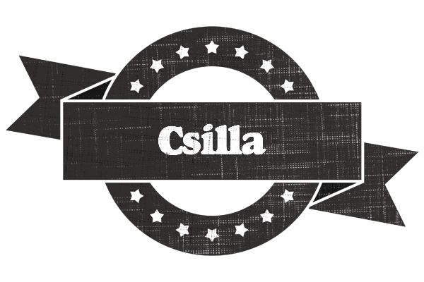 Csilla grunge logo