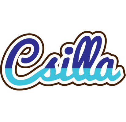 Csilla raining logo
