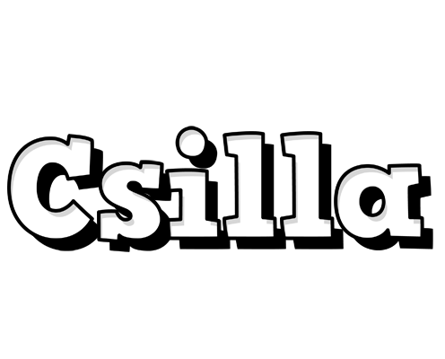 Csilla snowing logo