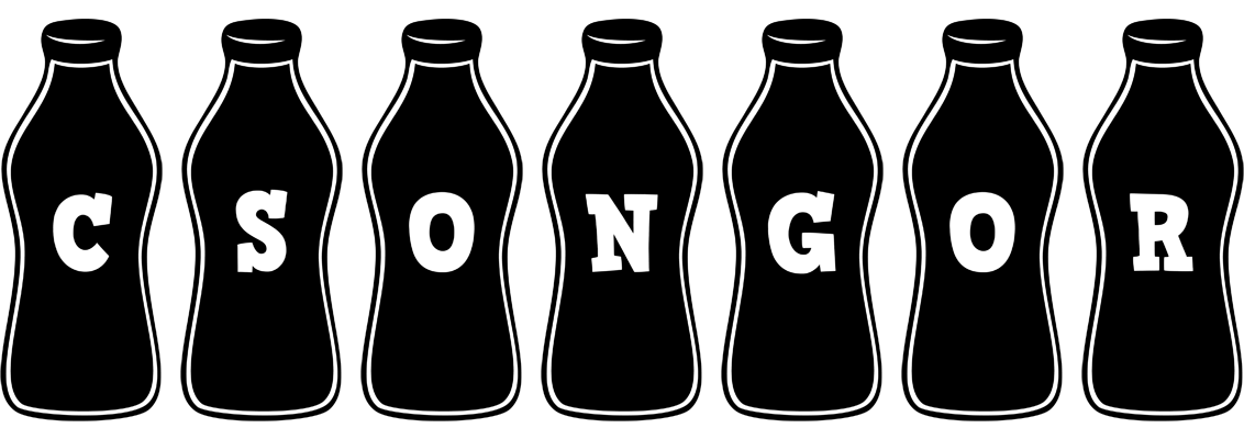 Csongor bottle logo