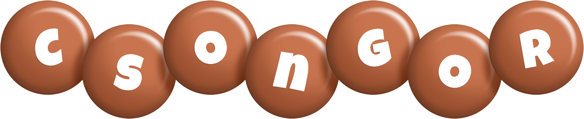Csongor candy-brown logo