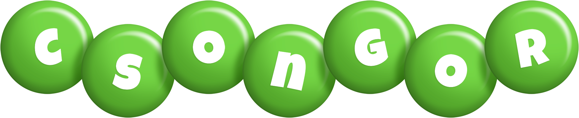 Csongor candy-green logo