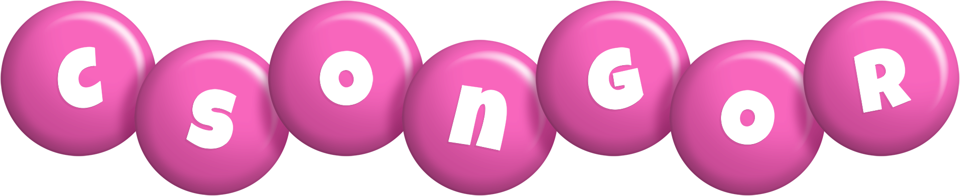 Csongor candy-pink logo