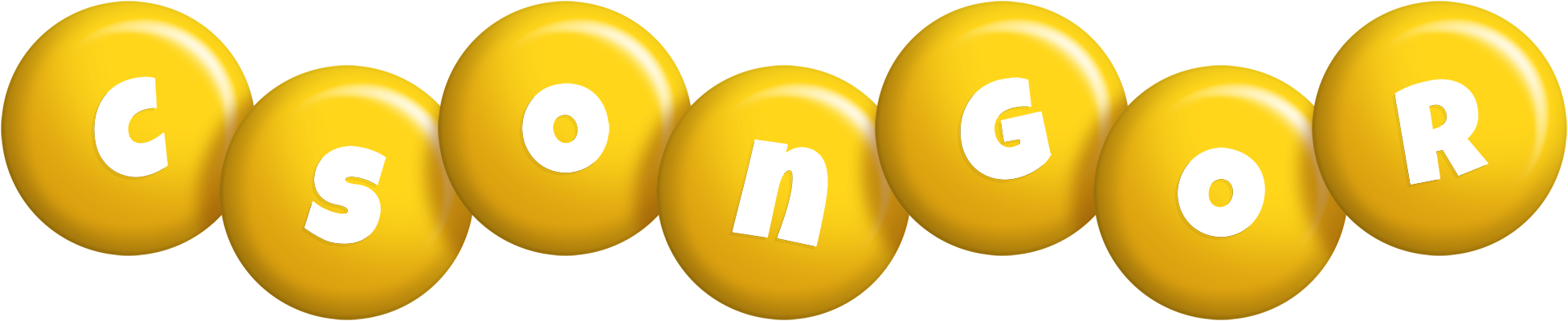 Csongor candy-yellow logo