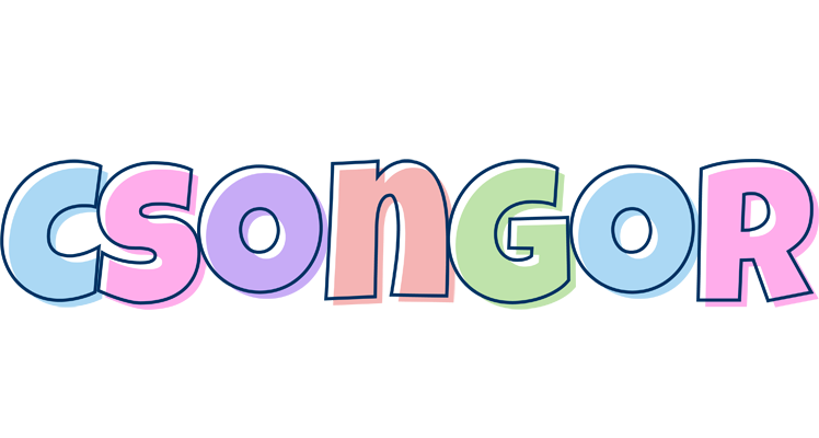 Csongor pastel logo