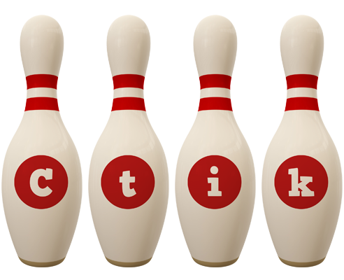 Ctik bowling-pin logo