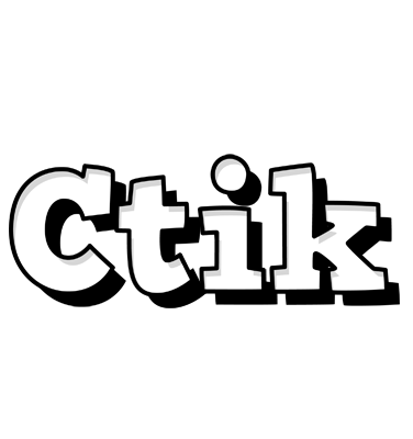 Ctik snowing logo