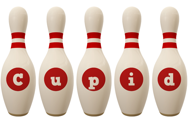 Cupid bowling-pin logo