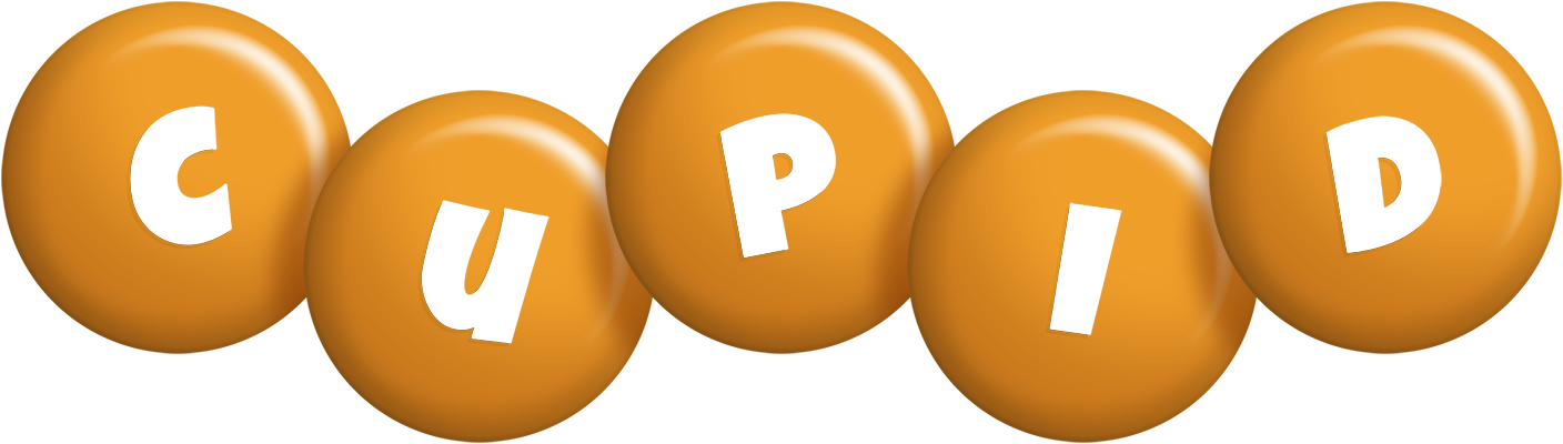 Cupid candy-orange logo