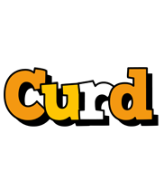 Curd cartoon logo