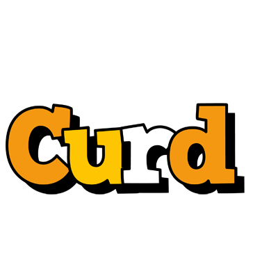 Curd cartoon logo