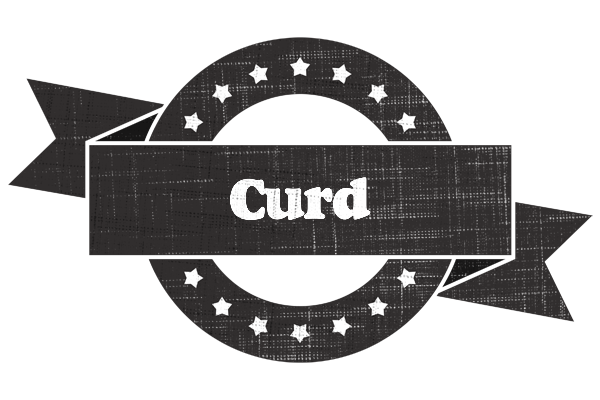 Curd grunge logo
