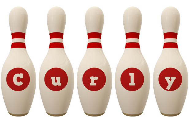 Curly bowling-pin logo