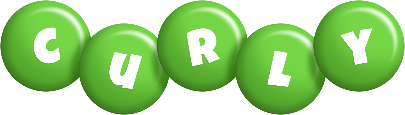 Curly candy-green logo