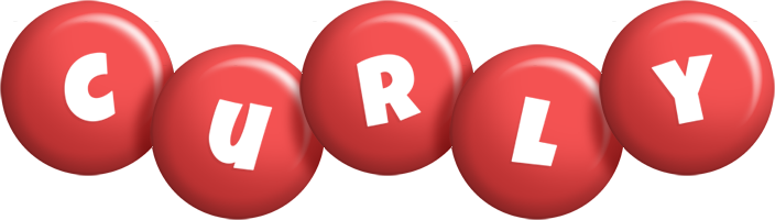 Curly candy-red logo