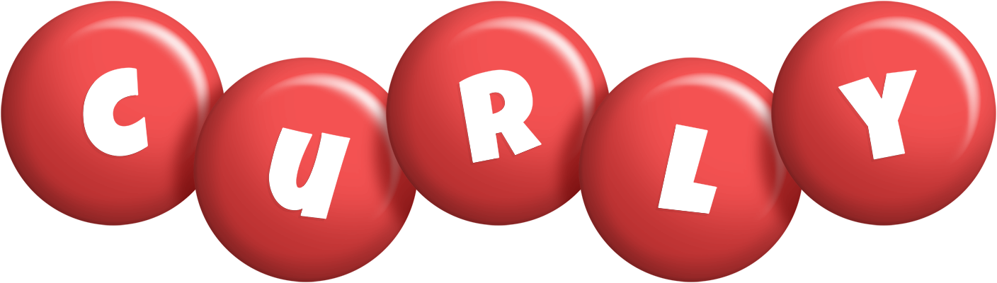 Curly candy-red logo
