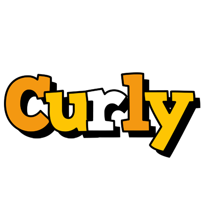 Curly cartoon logo