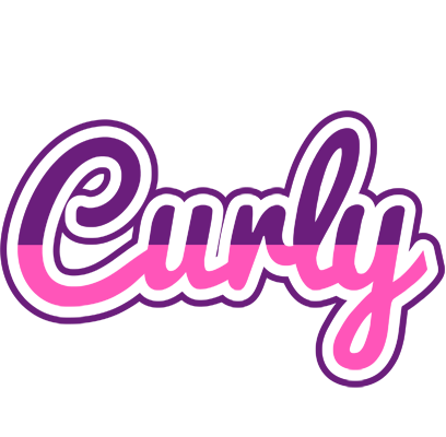 Curly cheerful logo