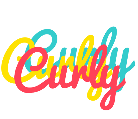 Curly disco logo